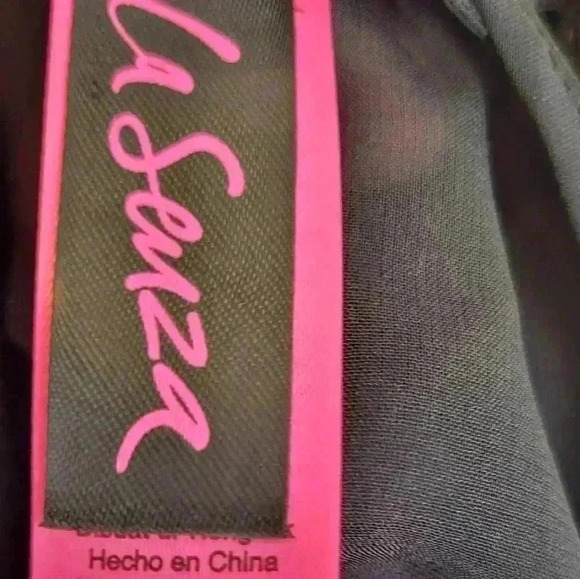 La Senza Long Black Maxi Lace Robe Sleep Size Small Medium - Picture 10 of 12